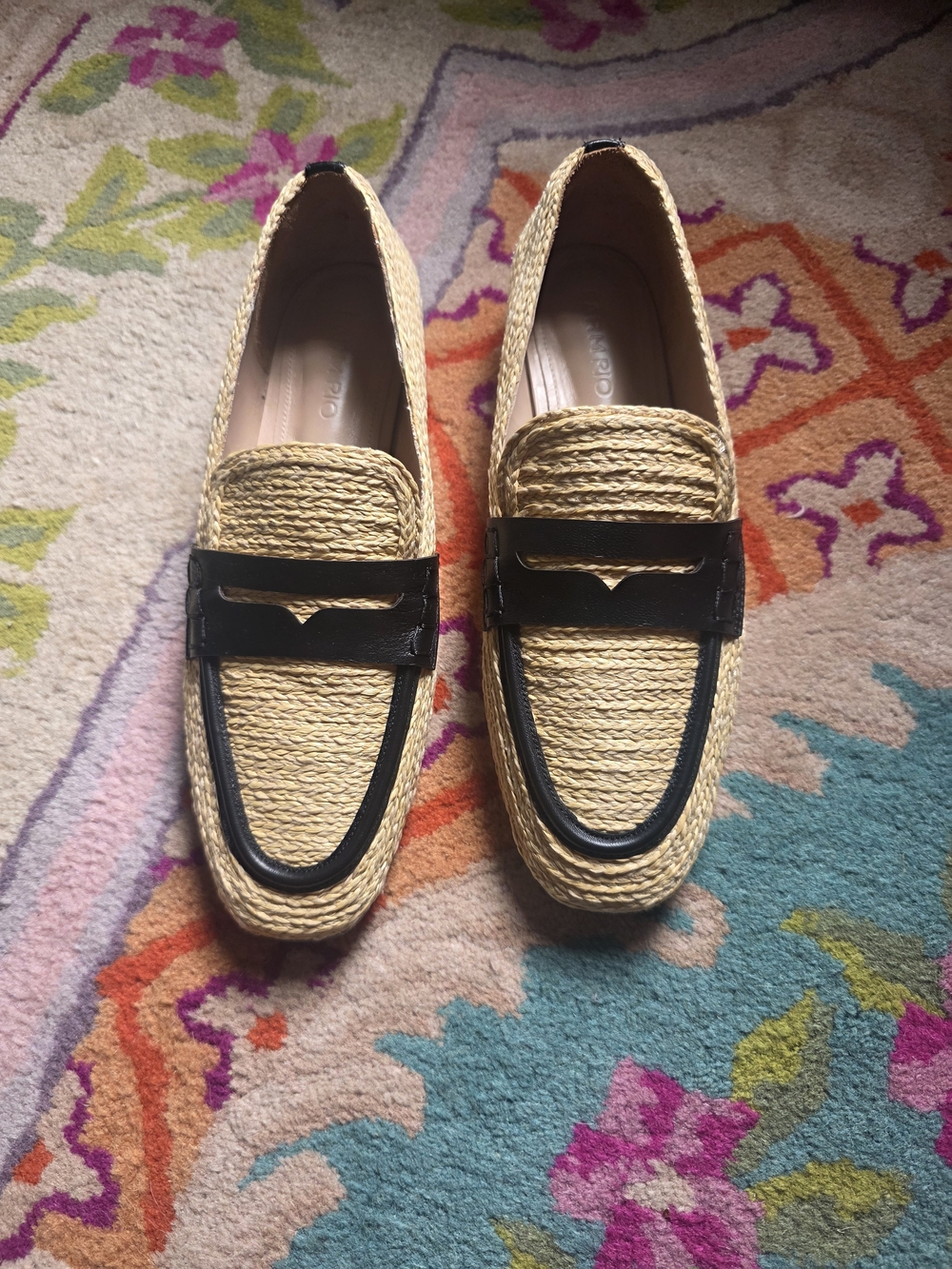 Farm Rio Raffia Loafer Size 10 - Picture 2 of 7